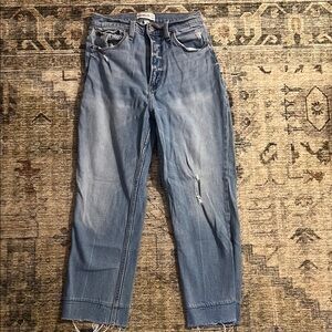 Abercrombie and Fitch denim ultra high rise ankle curve love